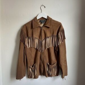 Vintage Ralph Lauren Suede Fringe Jacket